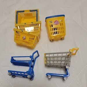 Minibrand Colorful Mini Shopping Cart Toy Set
